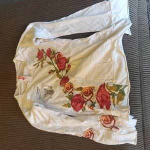 JW Los Angeles, White, Blouse, medium